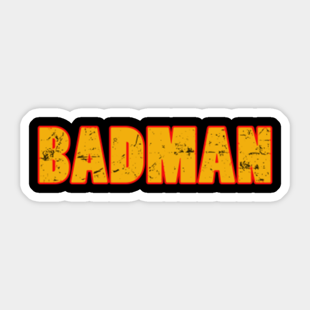 Badman Super Saiyan Dragon Ball Vintage Cool Badman Sticker TeePublic